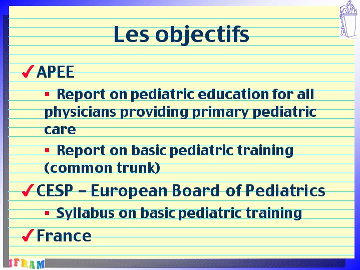 Enseignement de la NeoNatologie