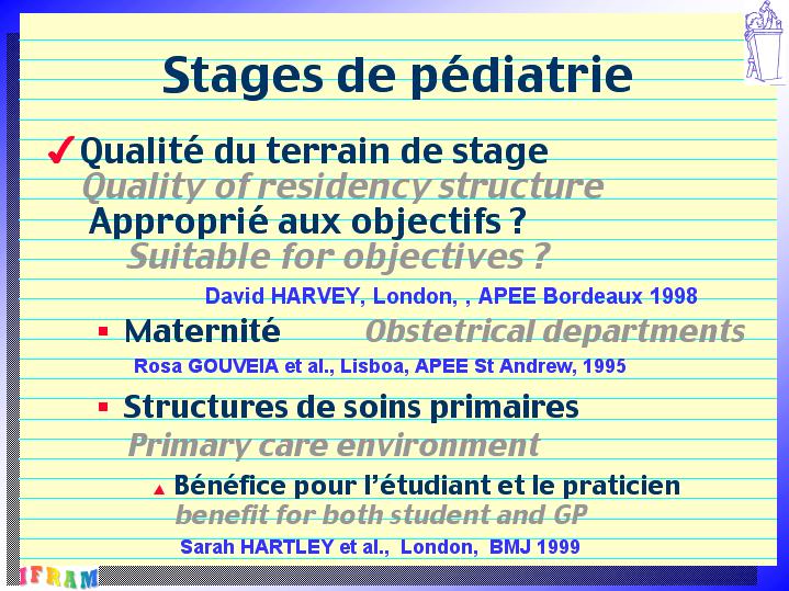 Enseignement de la NeoNatologie